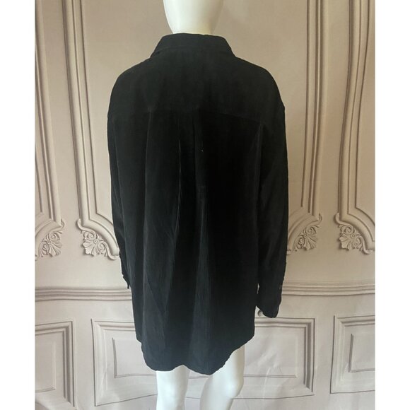 🍀🍀Jones New York Sport Black Corduroy Jacket Large - Picture 3 of 7